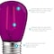 Luxrite S14 LED Edison Purple Light Bulbs 0.5W Colored Bulb for String Lights E26 Base, 4PK LR21731-4PK - alternate 3